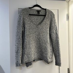 White House Black Market Black White Sweater